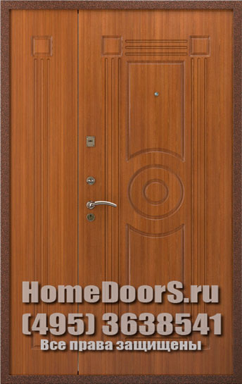 Двойная металлическая дверь "Гера ДВ"