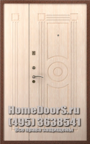 Двойная металлическая дверь "Гера ДВ"