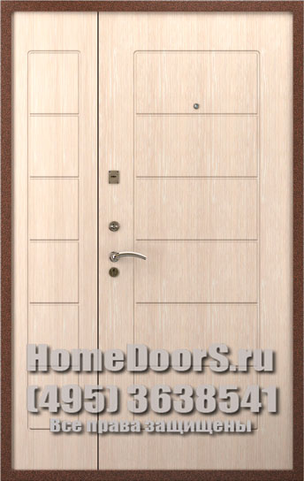 Двойная металлическая дверь "Вероника ДВ"