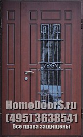 Уличная дверь со стеклом №18