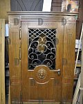 paradnaya4 Парадная дверь со стеклом и ковкой HomeDoors