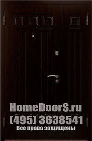 Двойная металлическая дверь "Майорка ДВ" фото