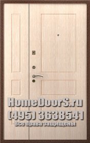 Двойная металлическая дверь "Белла ДВ" фото