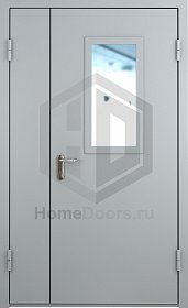 Техническая двухстворчатая дверь фото