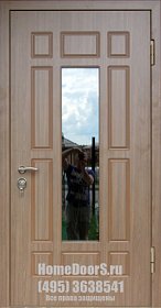 Уличная дверь со стеклом №1