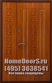 Двойная металлическая дверь "Джерба ДВ" фото