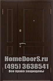 Двойная металлическая дверь "Мадейра ДВ" фото