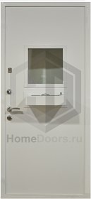 Дверь в кассу с панелью МДФ и выдвижным лотком фото