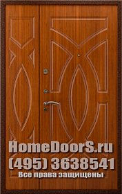 Двойная металлическая дверь "Эдж ДВ" фото