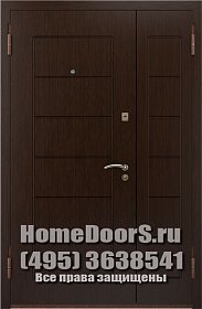 Двойная металлическая дверь "Самет ДВ" фото