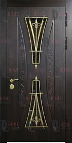 Уличная дверь со стеклом №35