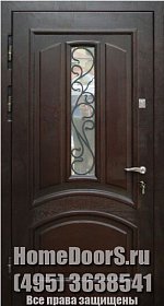 Уличная дверь со стеклом №5