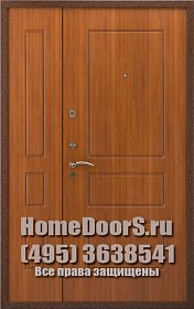 Двойная металлическая дверь "Мадейра ДВ" фото