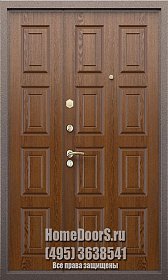 Двойная металлическая дверь "Прага ДВ" фото