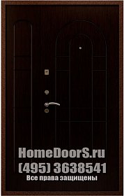 Двойная металлическая дверь "Августа ДВ" фото