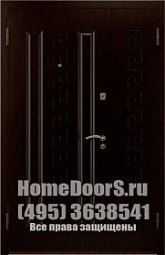 Двойная металлическая дверь "Джерба ДВ" фото