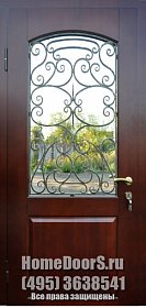 Уличная дверь со стеклом №7