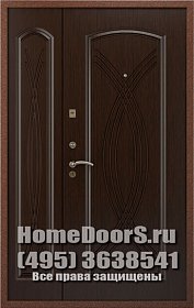 Двустворчатая металлическая дверь "Суматра ДВ" фото