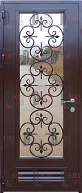 Дверь для котельной с вентиляцией и ковкой фото