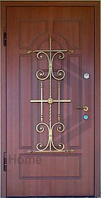 Дверь с ковкой №1 фото