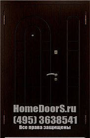 Двойная металлическая дверь "Бали ДВ" фото