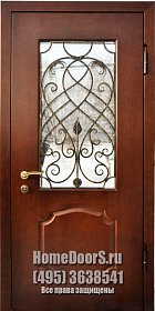 Уличная дверь со стеклом №9