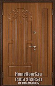 Двойная металлическая дверь "Мальта ДВ" фото