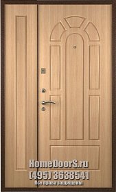 Двойная металлическая дверь "Медея ДВ" фото