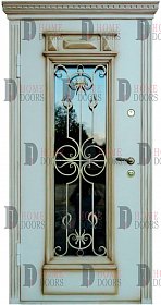 Уличная дверь со стеклом №6