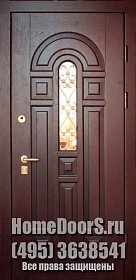 Уличная дверь со стеклом №40