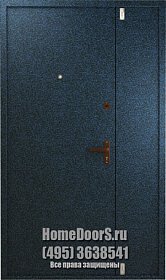 Двойная металлическая дверь с 2х сторон фото