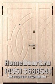 Двойная металлическая дверь "Эдж ДВ" фото