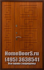 Двойная металлическая дверь "Самуи ДВ" фото