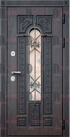 Уличная дверь со стеклом №24
