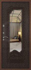 Нестандартная дверь с зеркалом &quot;Ирис&quot; фото