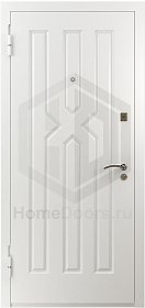 Белая входная дверь Борнео RAL фото