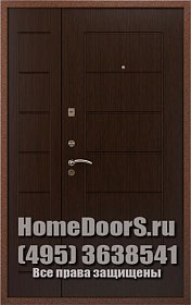 Двустворчатая металлическая дверь "Вероника ДВ" фото