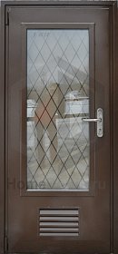 Дверь в котельную со стеклом с максимальной площадью остекления фото