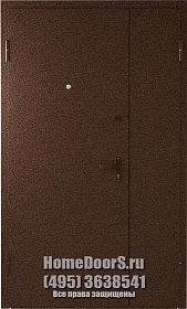 Двойная металлическая дверь с 2х сторон фото