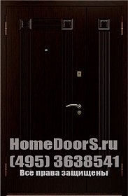 Двойная металлическая дверь "Флорес ДВ" фото