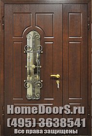 Уличная дверь со стеклом №19