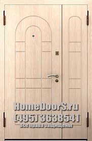 Двойная металлическая дверь "Бали ДВ" фото