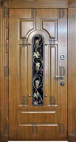 Уличная дверь со стеклом №38